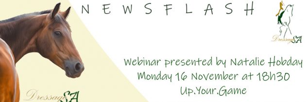 Webinar Presented by Natalie Hobday: 16 November at 18h30