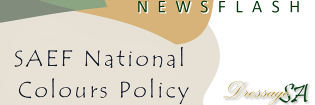 SAEF National and SAEF Colours Policy 2025